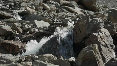 Mountain river in slow motion Stock Footage 167365605