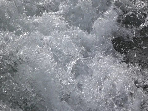 Mountain river, splashing water Stock Footage 78165918