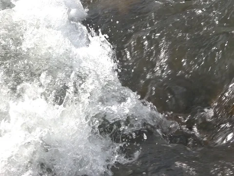 Mountain river, splashing water Stock Footage 78165922