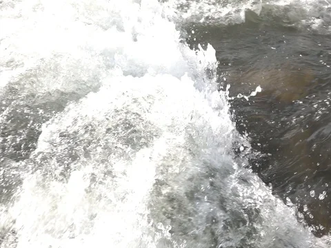 Mountain river, splashing water Stock Footage 78165931