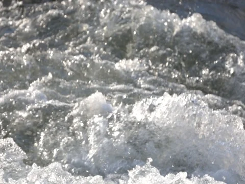 Mountain river, splashing water Stock Footage 78172677