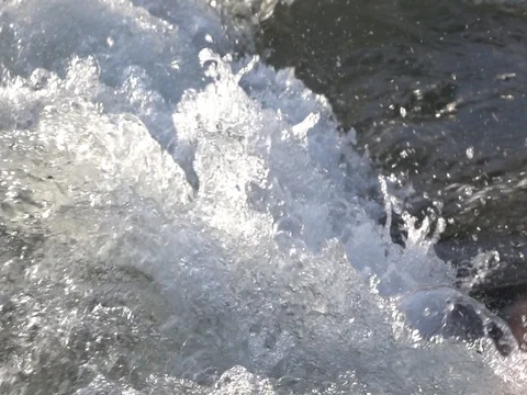 Mountain river, splashing water Stock Footage 78172720