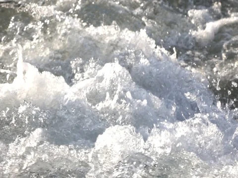Mountain river, splashing water Stock Footage 78172723