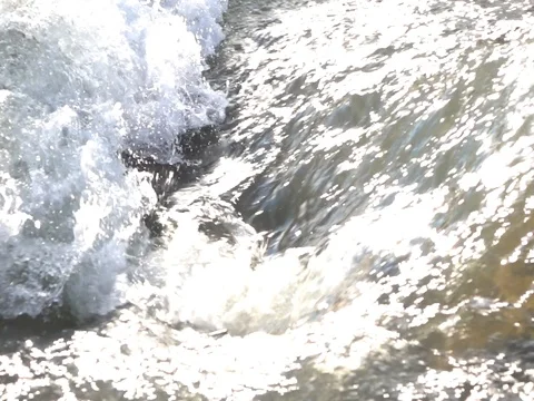 Mountain river, splashing water Stock Footage 78172743