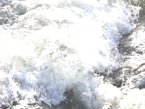 Mountain river, splashing water Stock Footage 78172744