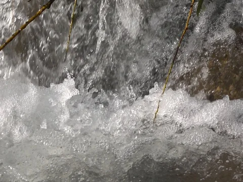 Mountain river, splashing water Stock Footage 78172749