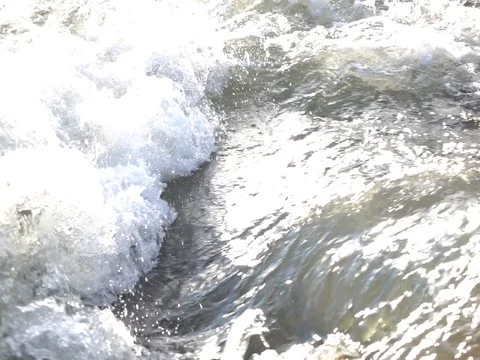 Mountain river, splashing water Stock Footage 78172753