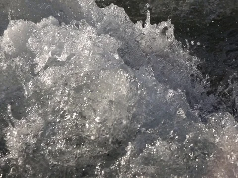 Mountain river, splashing water Stock Footage
