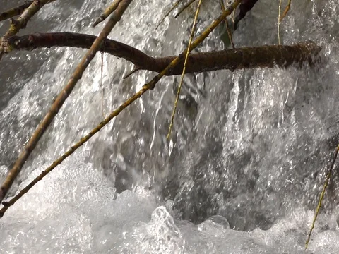 Mountain river, splashing water Stock Footage 78172757