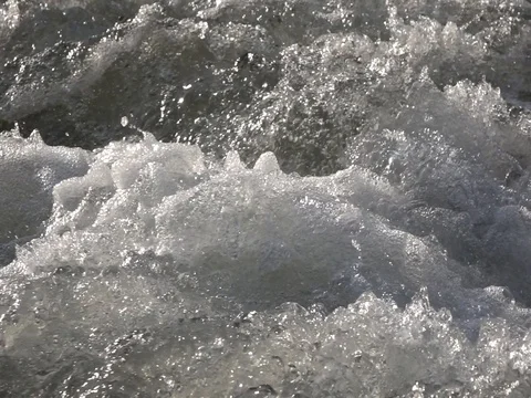 Mountain river, splashing water Stock Footage 78172759