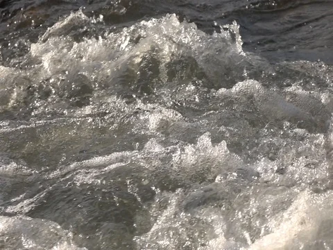 Mountain river, splashing water Stock Footage 78172767