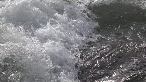 Mountain river, splashing water Stock Footage 78302911