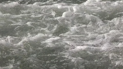 Mountain river, splashing water Stock Footage 78749396