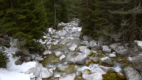 Mountain river stones Video stock 73741725