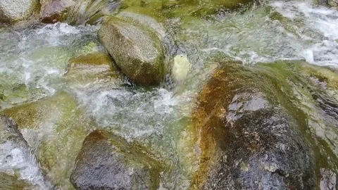 Mountain river stones Video stock 73787597