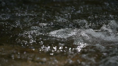 Mountain River with Stones Stock Footage 85966281