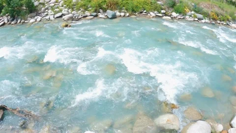 Mountain river with stones Stock-Footage 246427149