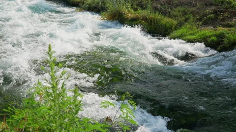 Mountain River Stream Duden Antalya Video stock 310826420