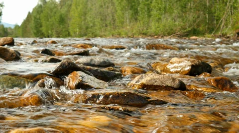 Mountain river stream 库存影片 39195044