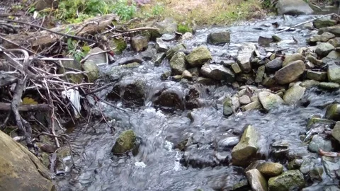 Mountain river stream landscape. Stock Footage 122244641