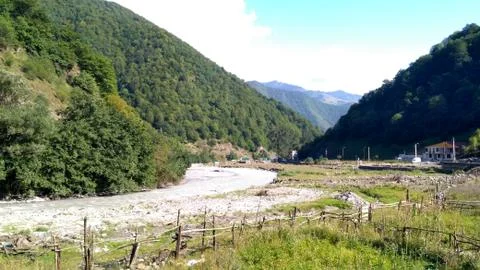 Mountain river stream Stock Photos
