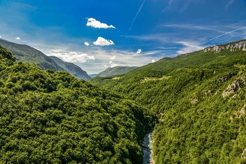 Mountain river Tara Foto stock