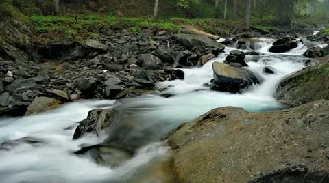 Mountain River Timelapse Stock Footage 21778703