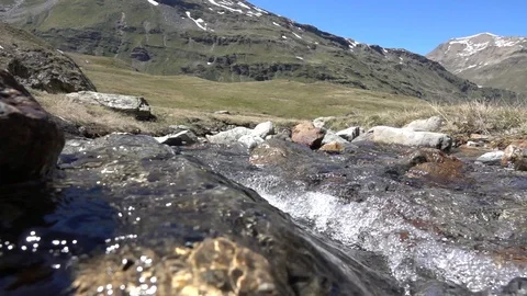 Mountain river with view Video stock 90229456