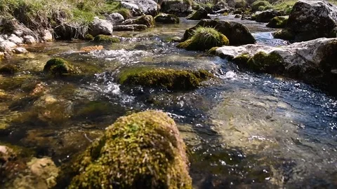 Mountain river view Stock Footage 106257523