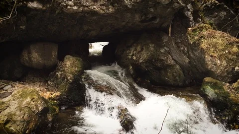 Mountain River Water Falls Video stock 112036438