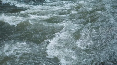 Mountain river water with fast closeup. Stock Footage 111446273