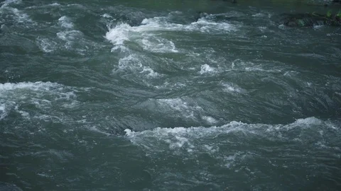 Mountain river water with fast closeup. Stock Footage 111446404