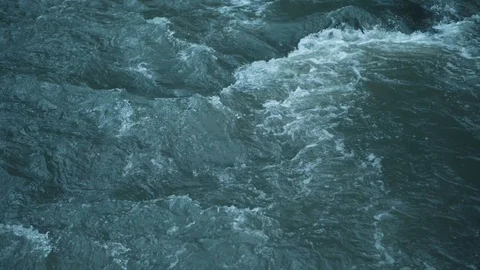 Mountain river water with fast closeup. Stock Footage 111446514
