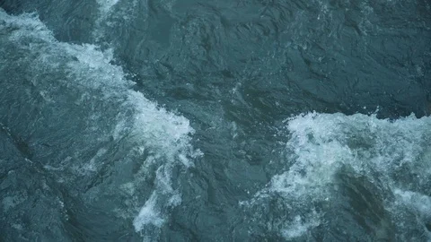 Mountain river water with fast closeup. Stock Footage 111446537