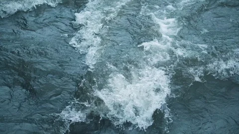 Mountain river water with fast closeup. Stock Footage 111446663