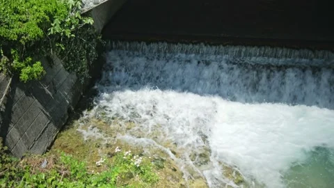 Mountain river waterfall Stock Footage 205998294
