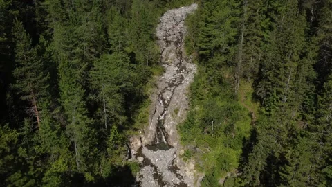 Mountain river with a waterfall Stock Footage 223481123