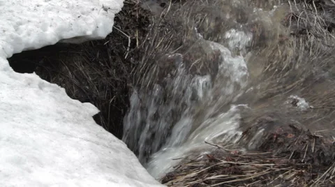 Mountain River Waterfall In Spring Stock Footage 62408204