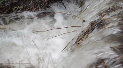 Mountain River Waterfall In Spring Stock Footage 62411132