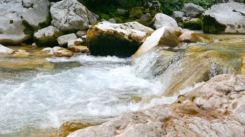 Mountain river waterfalls Stock-Footage 108629945