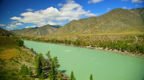 Mountain Rivers Chuya And Katun In Russian Altai Stock Footage 41385174