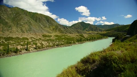 Mountain Rivers Chuya And Katun In Russian Altai Stock Footage 41385304