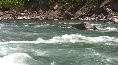 Mountain river,Sochi, Russia Stock Footage 53303560