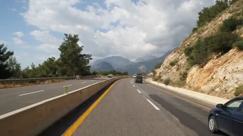 Mountain road 01 Vídeos de archivo 7734396