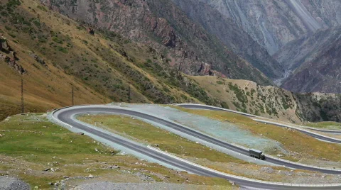 Mountain road 10 Stock Footage 853458