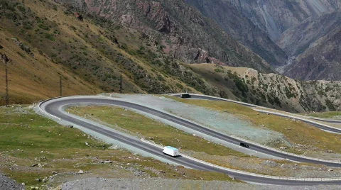 Mountain road 12 Stock Footage 853461