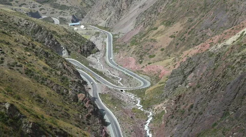 Mountain road 2 Stock Footage 853438