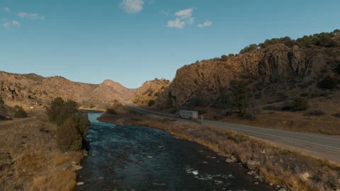 Mountain Road 5 (Tracking) Stock Footage 221116111