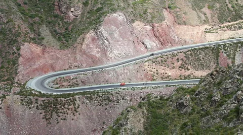 Mountain road 6 Stock Footage 853439