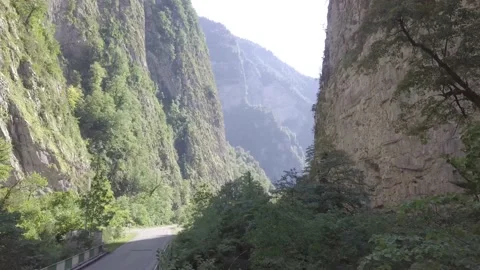 Mountain road in Abkhazia. Stock Footage 148278010